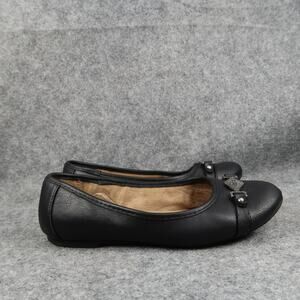 White Mt Shoes Womens 7W Ballet Flats Slip On Round Closed Toe Comfort Fashion
